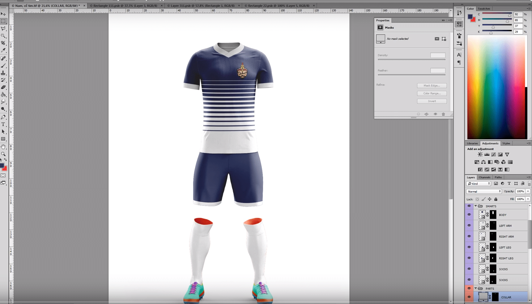 Tự thiết kế áo bóng đá online 