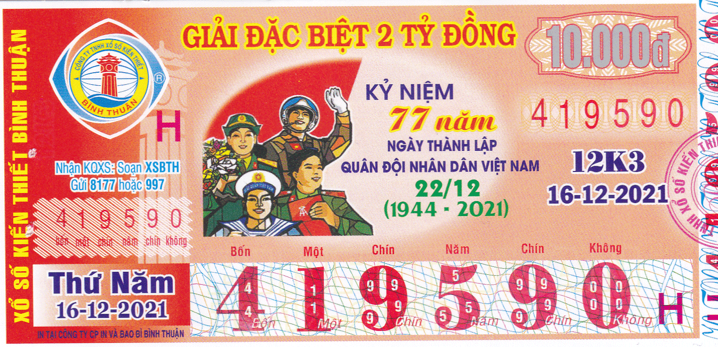 Vé số Bình Thuận 
