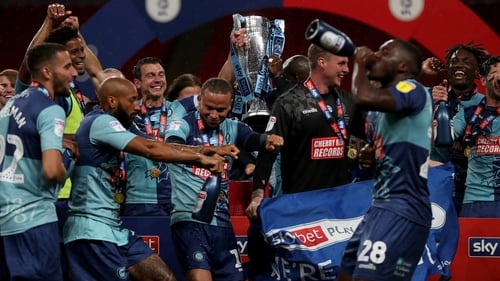 Wycombe win at Wembley to secure Championship spot